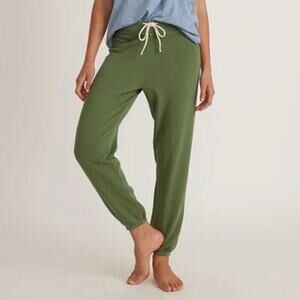 Marine Layer Vintage Terry Sweatpant Loungewear Joggers Golden Green NWT XS